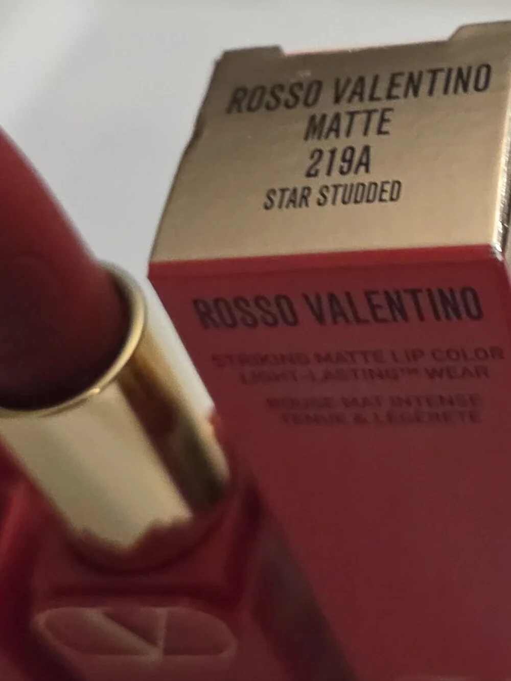 Valentino Rosso Matte Lipstick In Star Studded